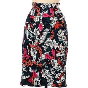 LuLaRoe Women's Pencil Skirt - Black, Pink, and White Floral